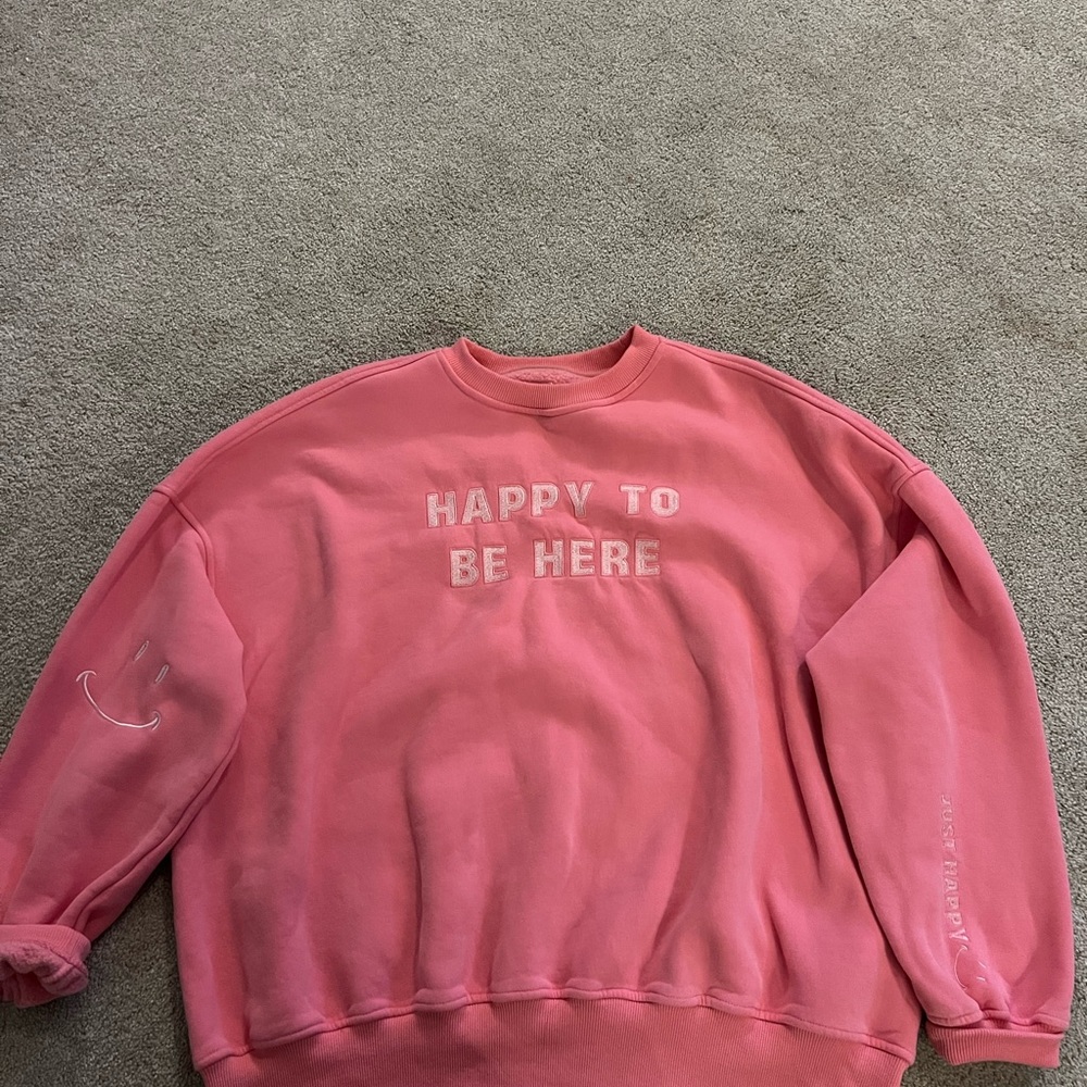Pink Graphic Sweatshirt